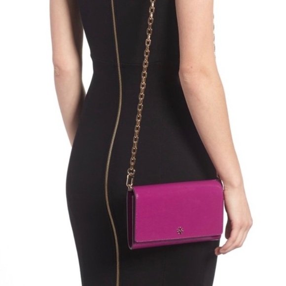 Tory Burch Leather Wallet on chain - Picture 3 of 4